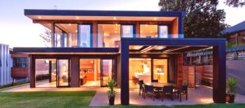 Krásný dům s panoramatickými okny: fotografie, projekty a náklady