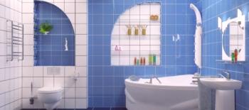 Jak provádět opravy v koupelně: fotografie moderních dispozic