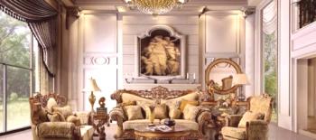 Luxusní a elegance barokního stylu v interiéru
