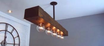 Originální osvětlení pro místnost v podkrovním stylu: design lamp